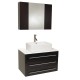 Fresca Modello Espresso Modern Bathroom Vanity w/ Marble Countertop