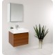 Fresca Nano Teak Modern Bathroom Vanity w/ Medicine Cabinet