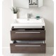 Fresca Medio Gray Oak Modern Bathroom Vanity w/ Medicine Cabinet