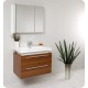 Fresca Medio Teak Modern Bathroom Vanity w/ Medicine Cabinet