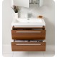 Fresca Medio Teak Modern Bathroom Vanity w/ Medicine Cabinet