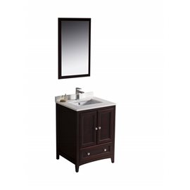 Fresca Oxford 24" Mahogany Traditional Bathroom Vanity