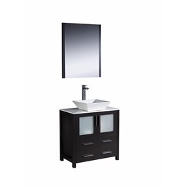 Fresca Torino 30" Espresso Modern Bathroom Vanity w/ Vessel Sink