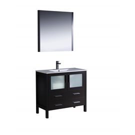 Fresca Torino 36" Espresso Modern Bathroom Vanity w/ Integrated Sink