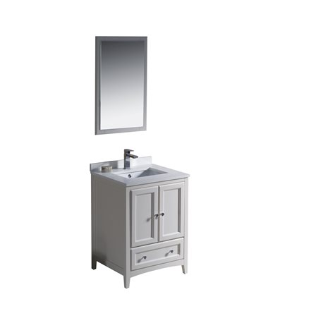 Fresca Oxford 24" Antique White Traditional Bathroom Vanity