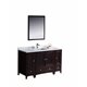 Fresca Oxford 54" Mahogany Traditional Bathroom Vanity w/ 2 Side Cabinets