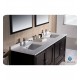 Fresca Oxford 72" Espresso Traditional Double Sink Bathroom Vanity