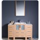 Fresca Torino 48" Light Oak Modern Bathroom Vanity w/ 2 Side Cabinets & Integrated Sink