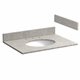 31 INCH METEORITE GRAY GRANITE VANITY TOP WITH PRE-ATTACHED VITREOUS CHINA SINK