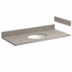 49 INCH BURLYWOOD GRANITE VANITY TOP WITH PRE-ATTACHED VITREOUS CHINA SINK
