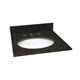 25 INCH UBATUBA GRANITE VANITY TOP WITH PRE-ATTACHED VITREOUS CHINA SINK