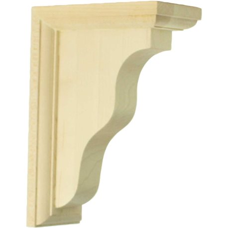 2 1/4"W x 5"D x 7"H Hamilton Traditional Bracket, Alder