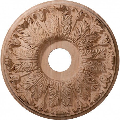 Carved Florentine Ceiling Medallion (Fits Canopies up to 6 3/4")