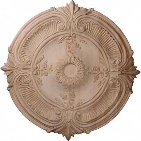 24"OD x 2 1/4"P Carved Acanthus Leaf Ceiling Medallion