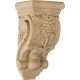 3 1/2"W x 4 3/8"D x 7 7/8"H Small Grape Bunches Corbel