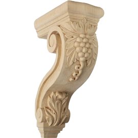 4 1/4"W x 8"D x 13 1/4"H Holmdel Grapes & Vines Corbel