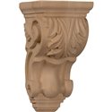 3 1/2"W x 4"D x 7"H Small Traditional Acanthus Corbel