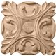 2 3/4"W x 2 3/4"H x 1/2"P Acanthus Rosette