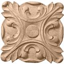 2 3/4"W x 2 3/4"H x 1/2"P Acanthus Rosette