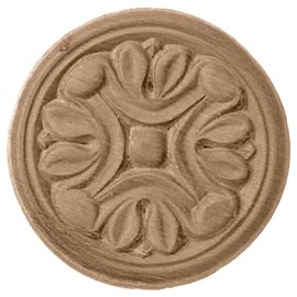 2 3/4"W x 2 3/4"H x 1/4"P Raymond Rosette
