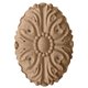 1 7/8"W x 2 3/4"H x 1/2"P Ashford Oval Rosette