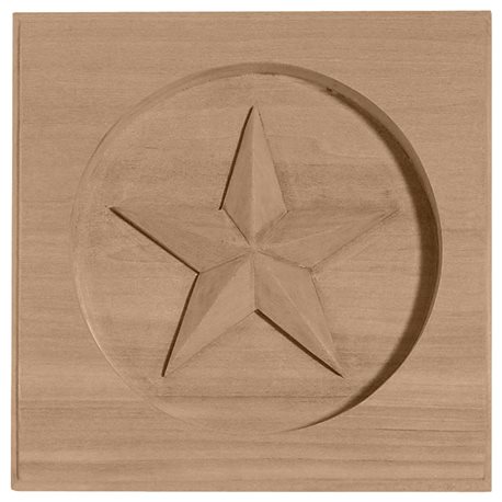 6"W x 6"H x 1"P Austin Star Rosette