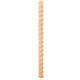 1/2 Tight Twist Rope Moulding Half Round Species: Poplar Sold in 8' Pieces