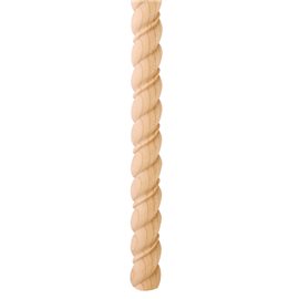 3/4 Beaded Rope Moulding Half Round Species: Poplar Sold in 8' Pieces