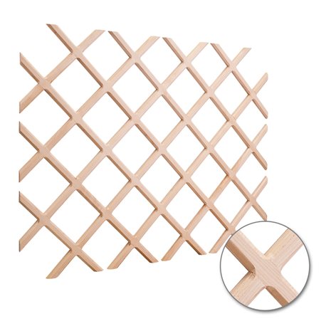 Wine Lattice Rack with Bevel 24" x 30" Alder