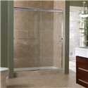 72" 3/8" Frameless Sliding Shower Door Clear Glass - Fits 56" - 60"