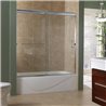 MRST6060-CL-SV 3/8" Frameless Sliding Tub Door