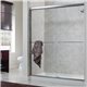 70"H Cove 1/4" Frameless Sliding Shower Door- Rain Glass Fits Opening 54" to 58".