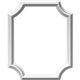 16"W x 20"H x 1/2"P Ashford Molded Scalloped Picture Frame Panel