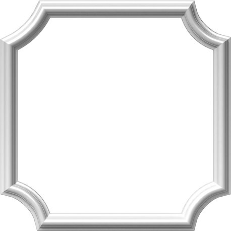 20"W x 20"H x 1/2"P Ashford Molded Scalloped Picture Frame Panel