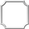 20"W x 20"H x 1/2"P Ashford Molded Scalloped Picture Frame Panel