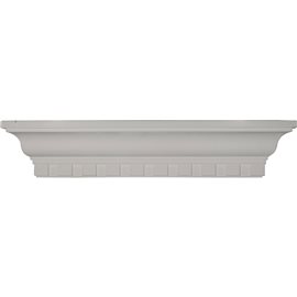 24"W x 4 1/2"H x 4 1/8"P Dentil Shelf