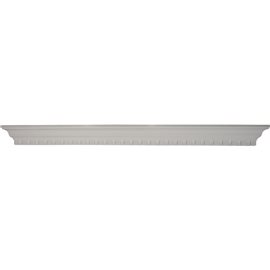 60"W x 4 1/2"H x 4 1/8"P Dentil Shelf