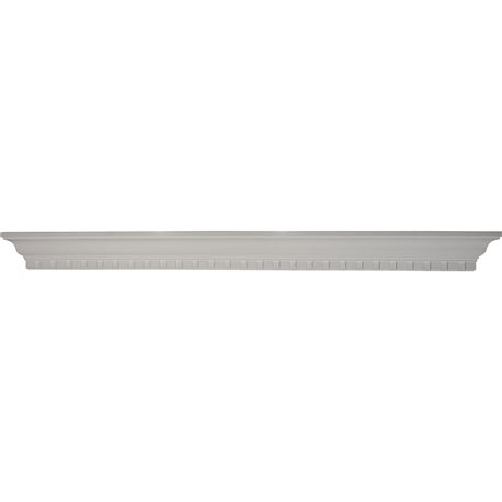60"W x 4 1/2"H x 4 1/8"P Dentil Shelf