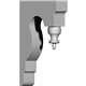 2 3/4"W x 9 3/4"D x 16"H Aberdeen Bracket