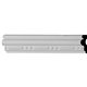 2 1/2"H x 1"P x 94 1/2"L Bead & Barrel Panel Moulding