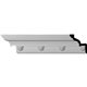 3 1/2"H x 3 1/2"P x 5"F x 94 1/2"L Nouveau Crown Moulding