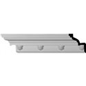 3 1/2"H x 3 1/2"P x 5"F x 94 1/2"L Nouveau Crown Moulding
