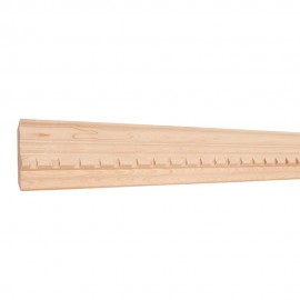 3/4" D x 2-3/4" H Oak Dentil Crown Moulding