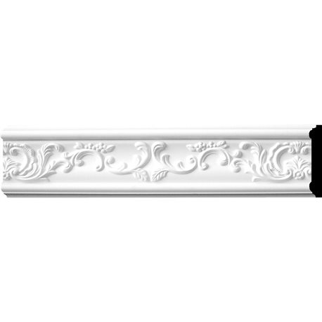 5 1/8"H x 7/8"P x 94 1/2"L Versailles Floral Leaf Panel Moulding