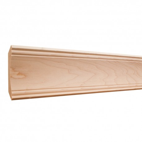 3/4" D x 4-1/4" H Alder Ogee Cove Crown Moulding