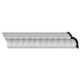 7 3/4"H x 5 1/2"P x 9 1/2"F x 96"L Odessa Leaf Dentil Crown Moulding