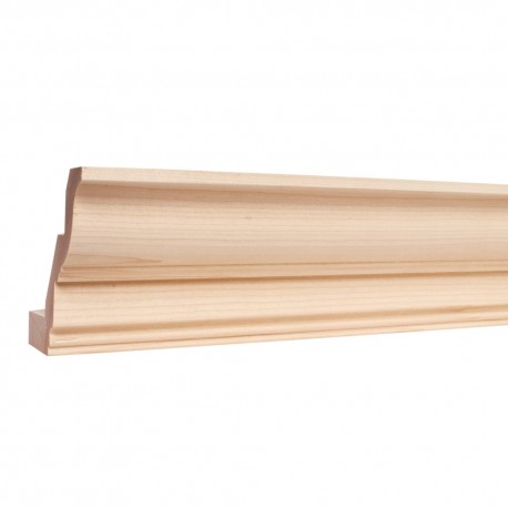 3/4" D x 4-1/8" H Alder Full Overlay Standard Crown Moulding