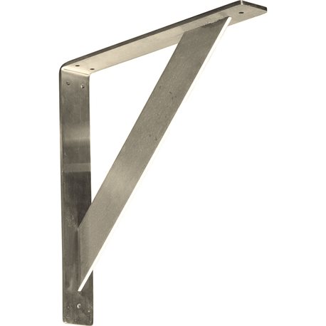 2W x 14D x 14H Traditional Bracket Stainless Steel