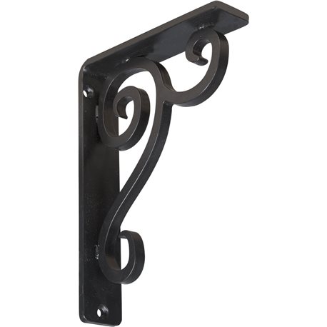 1 1/2"W x 5 1/2"D x 8"H Devon Single, Wrought Iron Bracket, (Single center brace)