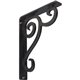 1 1/2"W x 7 1/2"D x 10"H Devon Single, Wrought Iron Bracket, (Single center brace)